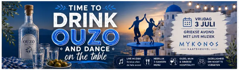 Griekse Avond bij Mykonos in Kaatsheuvel